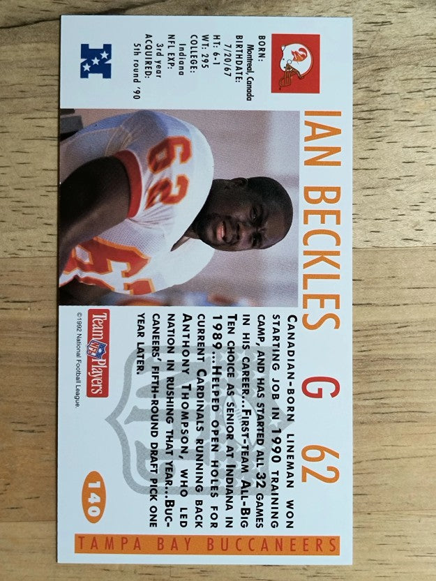 1992 GameDay #140 Ian Beckles