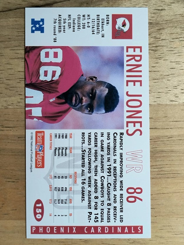 1992 GameDay #150 Ernie Jones