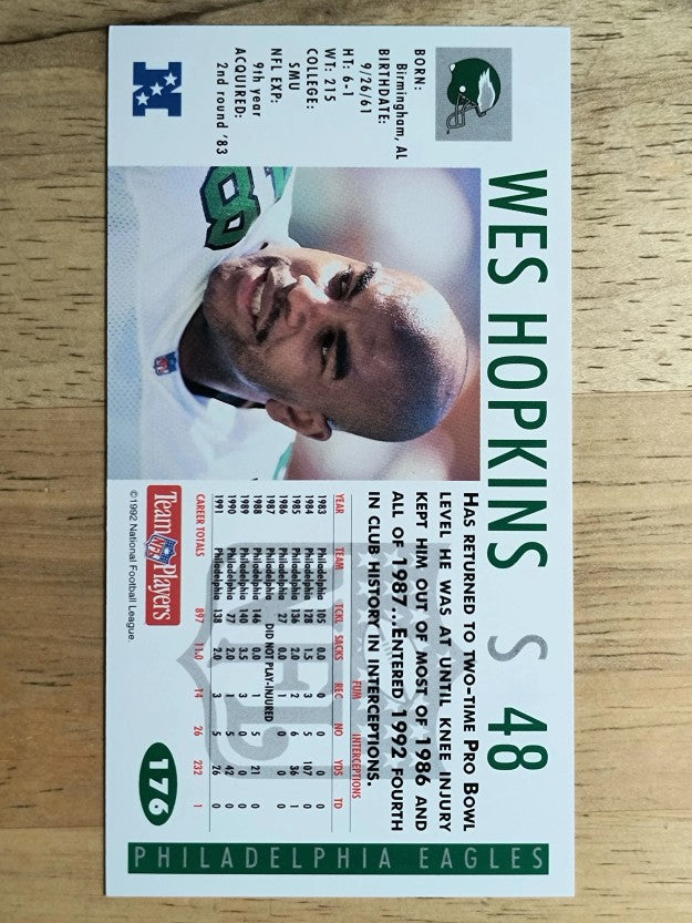 1992 GameDay #176 Wes Hopkins