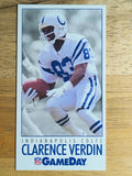 1992 GameDay #182 Clarence Verdin