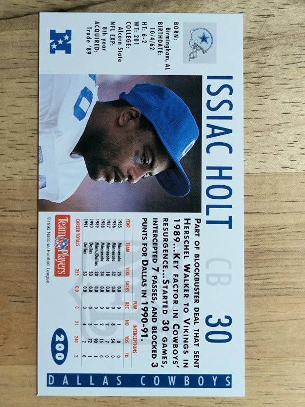 1992 GameDay #200 Issiac Holt