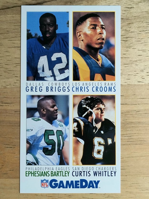 1992 GameDay #204 Curtis Whitley/Crooms RC