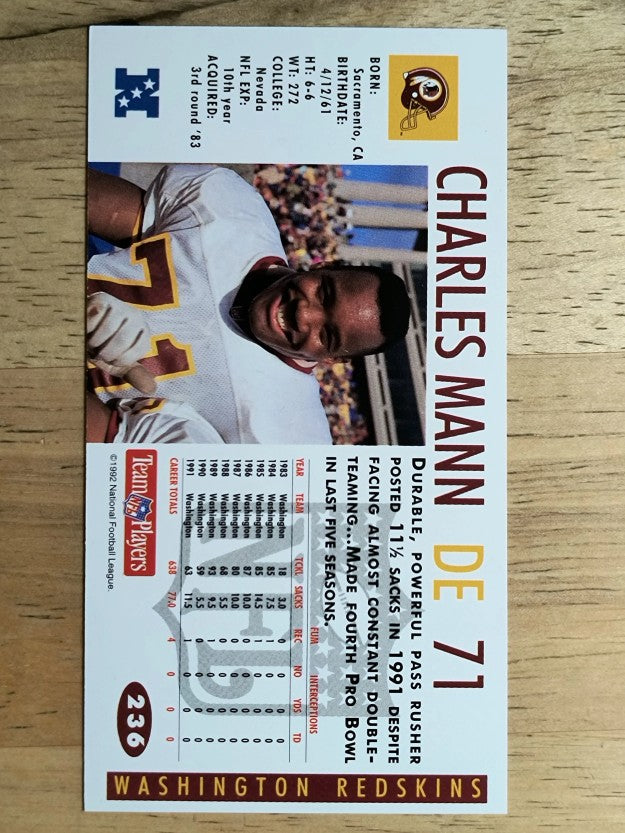 1992 GameDay #236 Charles Mann