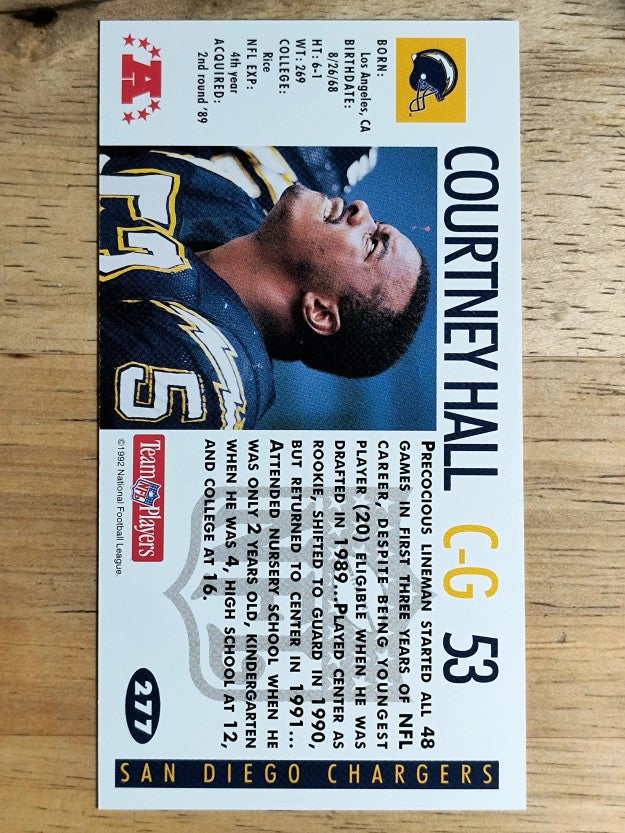 1992 GameDay #277 Courtney Hall