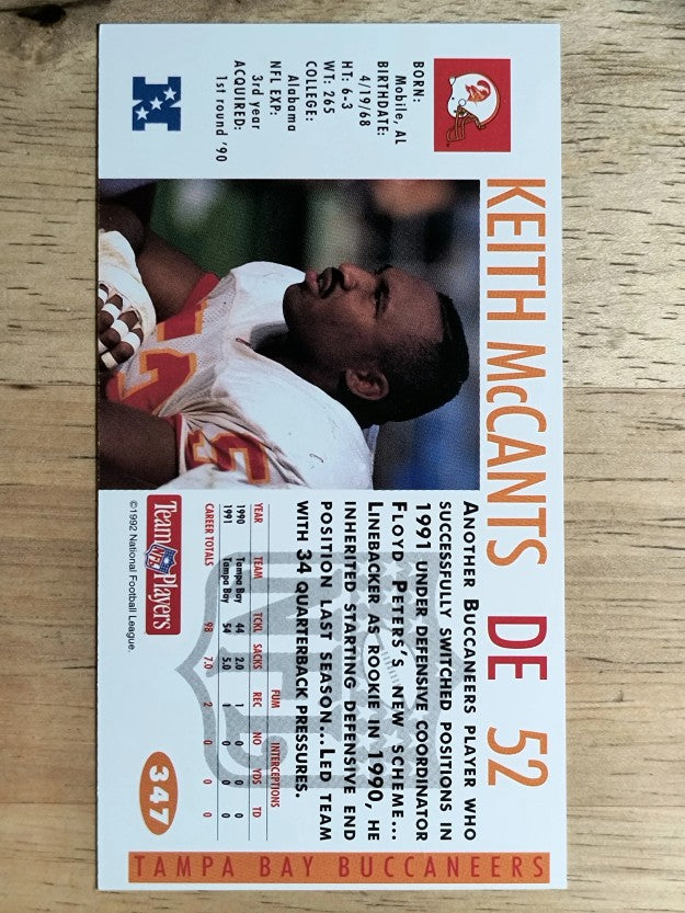 1992 GameDay #347 Keith McCants