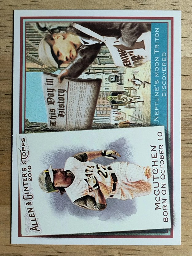 2010 Topps Allen and Ginter This Day in History #TDH70 Andrew McCutchen