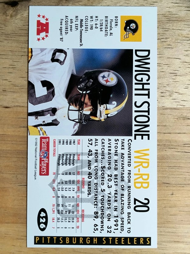 1992 GameDay #426 Dwight Stone