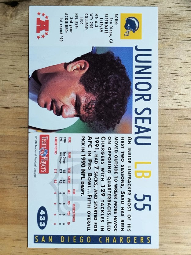 1992 GameDay #433 Junior Seau