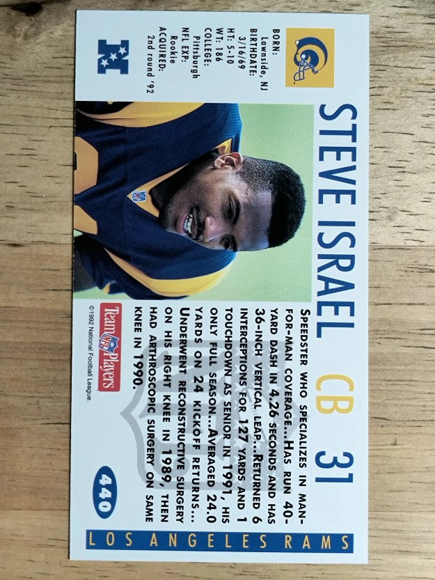 1992 GameDay #440 Steve Israel RC