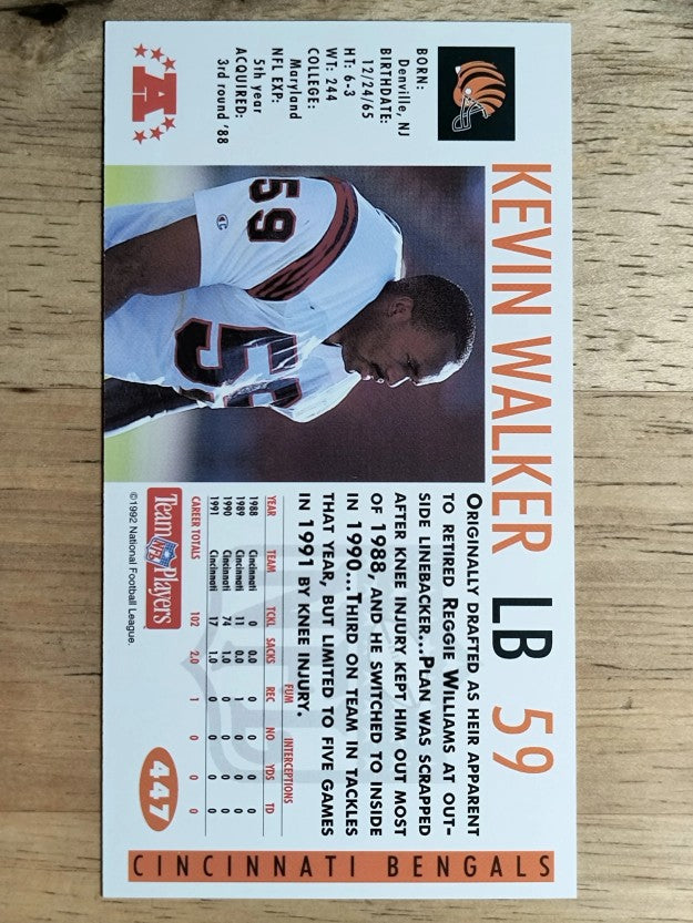 1992 GameDay #447 Kevin Walker
