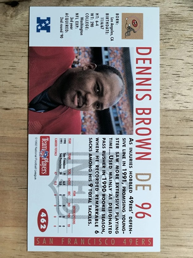 1992 GameDay #462 Dennis Brown