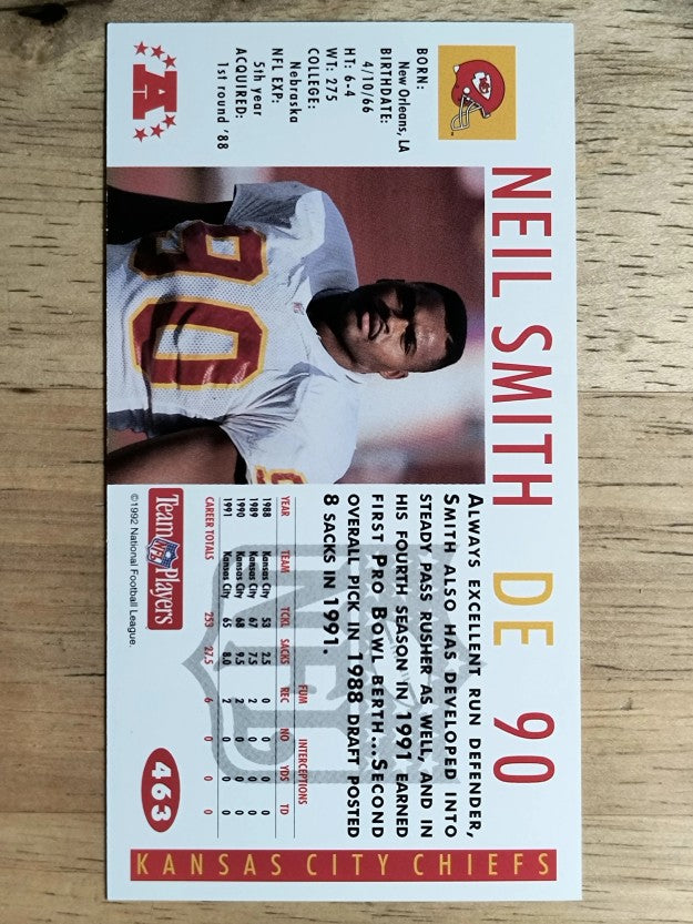 1992 GameDay #463 Neil Smith