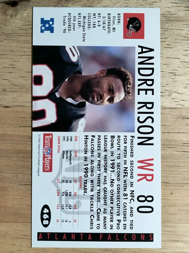 1992 GameDay #468 Andre Rison