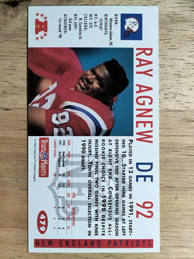 1992 GameDay #479 Ray Agnew
