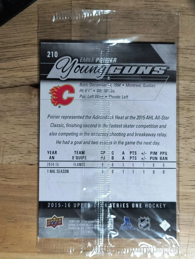 2015-16 Upper Deck Oversized #210 Emile Poirier YG