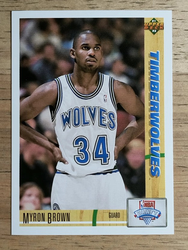 1991-92 Upper Deck #15 Myron Brown RC