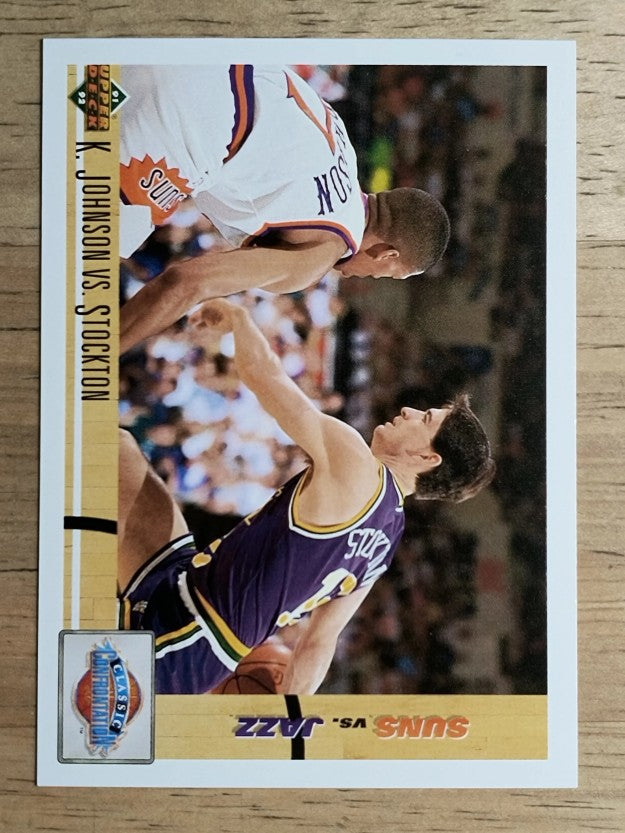 1991-92 Upper Deck #32 Kevin Johnson/John Stockton