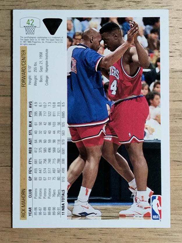 1991-92 Upper Deck #42 Rick Mahorn