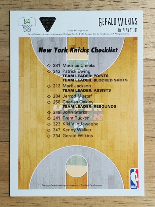 1991-92 Upper Deck #84 Gerald Wilkins TC