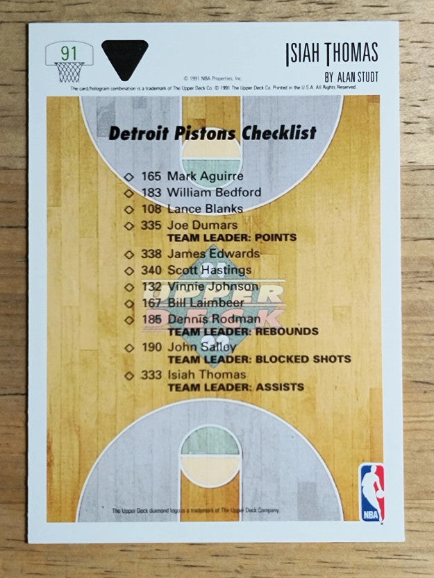 1991-92 Upper Deck #91 Isiah Thomas TC