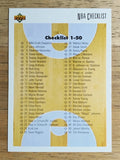 1991-92 Upper Deck #100 Checklist 1-100 (EX)