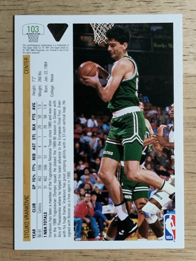 1991-92 Upper Deck #103 Stojko Vrankovic