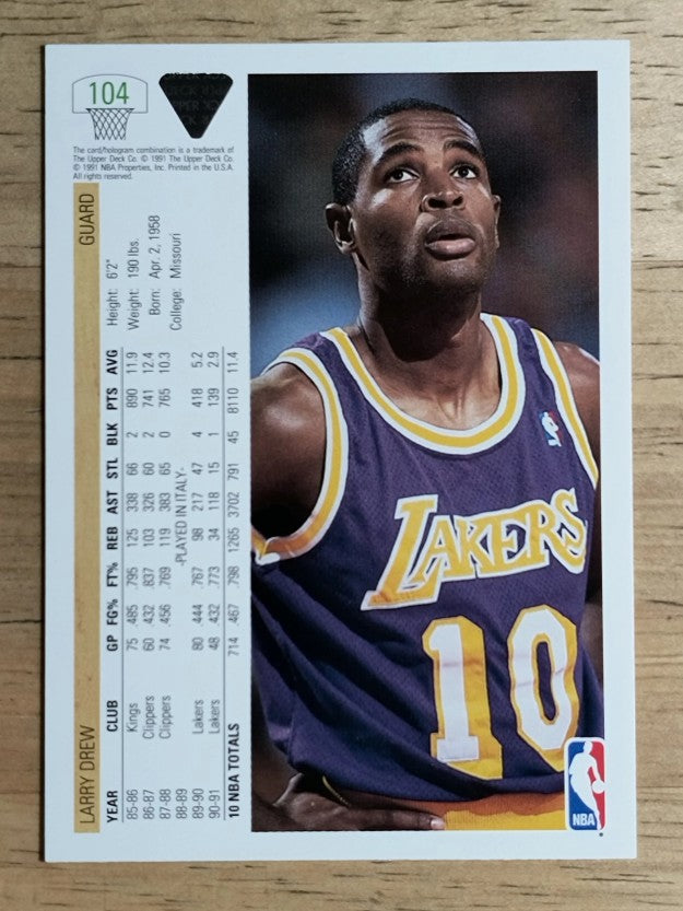 1991-92 Upper Deck #104 Larry Drew