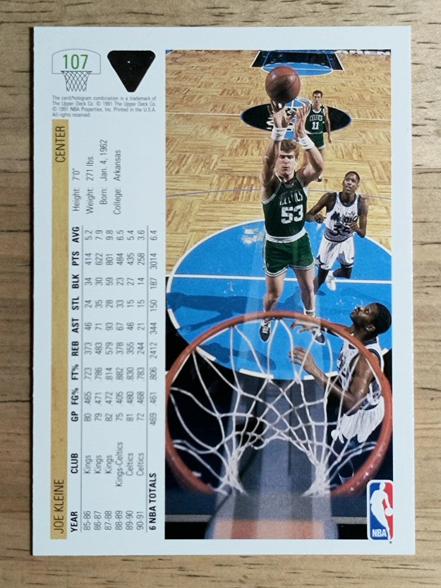 1991-92 Upper Deck #107 Joe Kleine