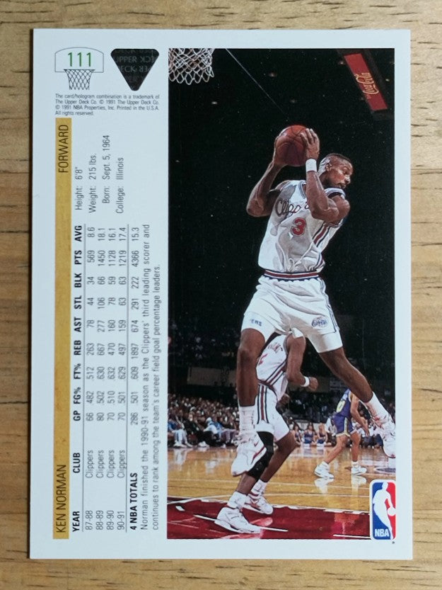 1991-92 Upper Deck #111 Ken Norman