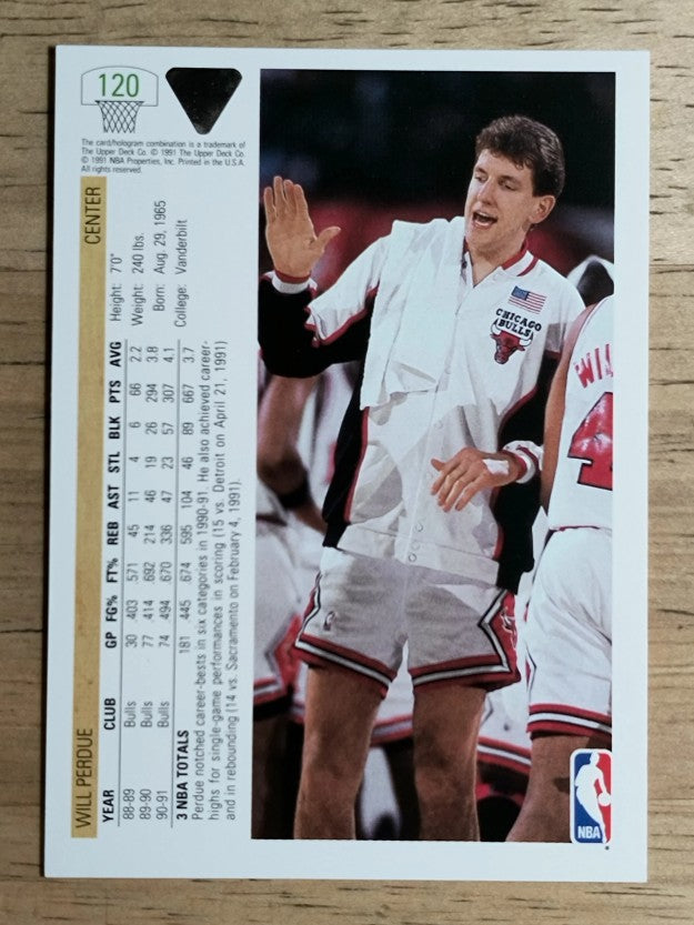 1991-92 Upper Deck #120 Will Perdue