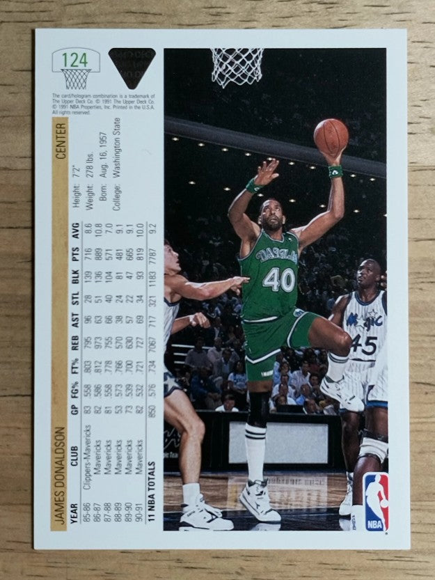 1991-92 Upper Deck #124 James Donaldson