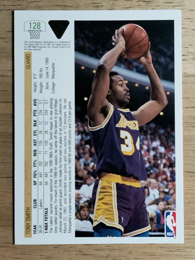 1991-92 Upper Deck #128 Tony Smith