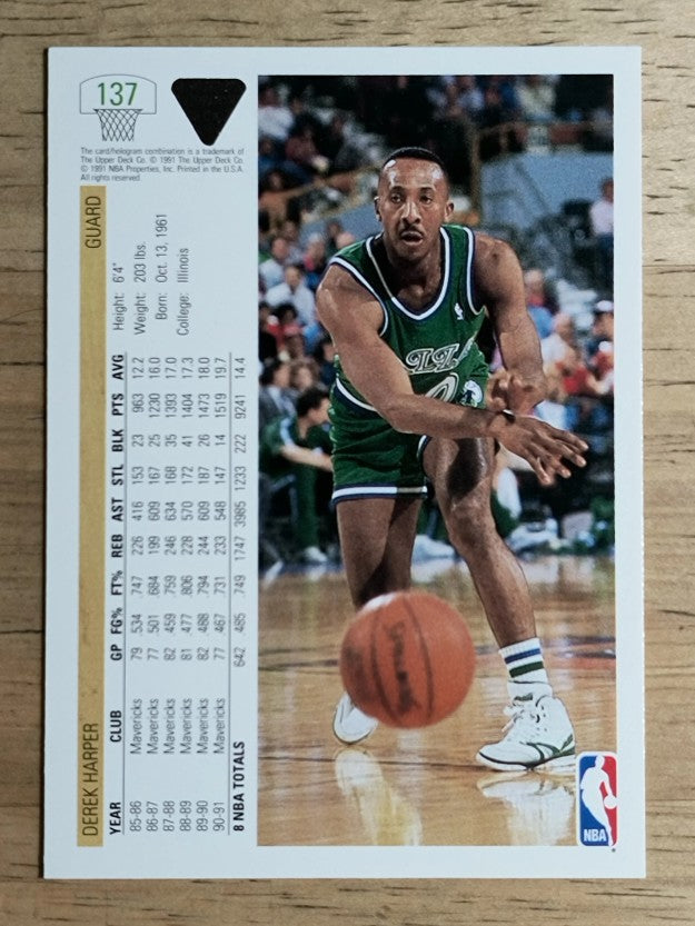 1991-92 Upper Deck #137 Derek Harper
