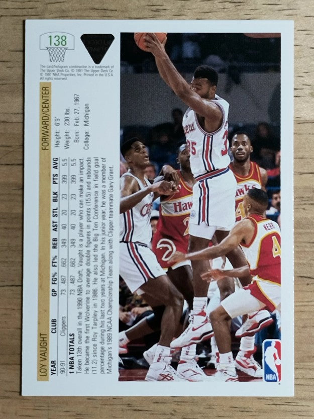 1991-92 Upper Deck #138 Loy Vaught