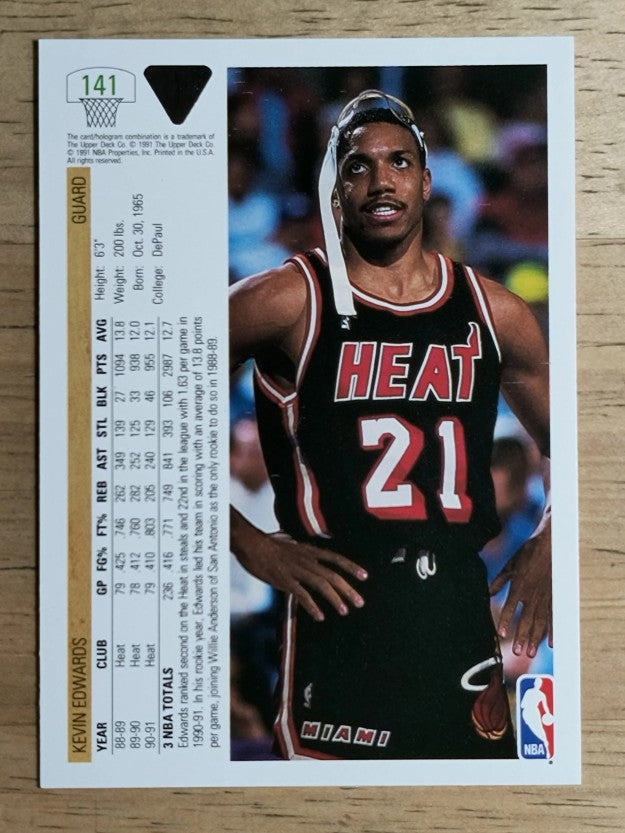 1991-92 Upper Deck #141 Kevin Edwards