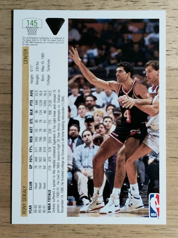 1991-92 Upper Deck #145 Rony Seikaly