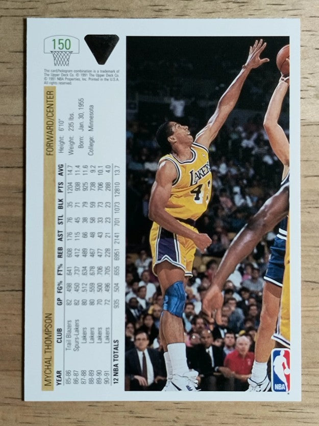 1991-92 Upper Deck #150 Mychal Thompson