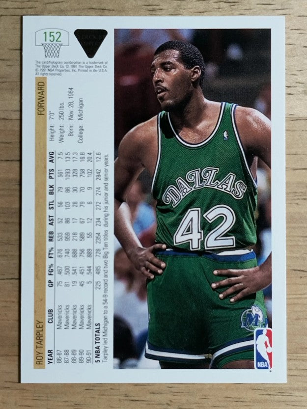 1991-92 Upper Deck #152 Roy Tarpley