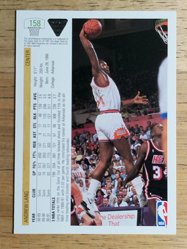 1991-92 Upper Deck #158 Andrew Lang