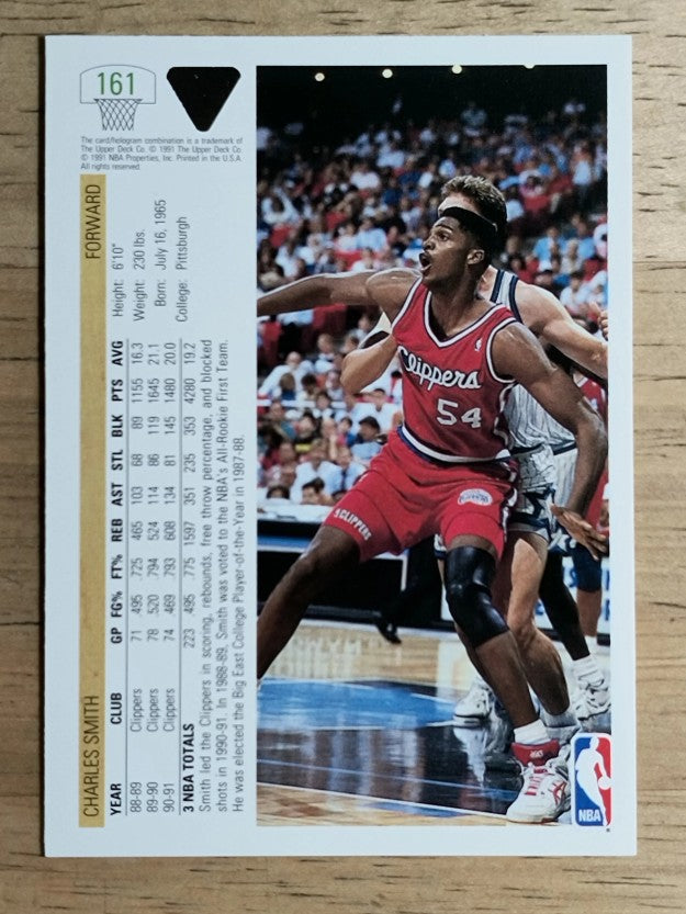 1991-92 Upper Deck #161 Charles Smith