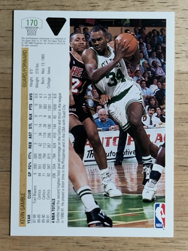 1991-92 Upper Deck #170 Kevin Gamble