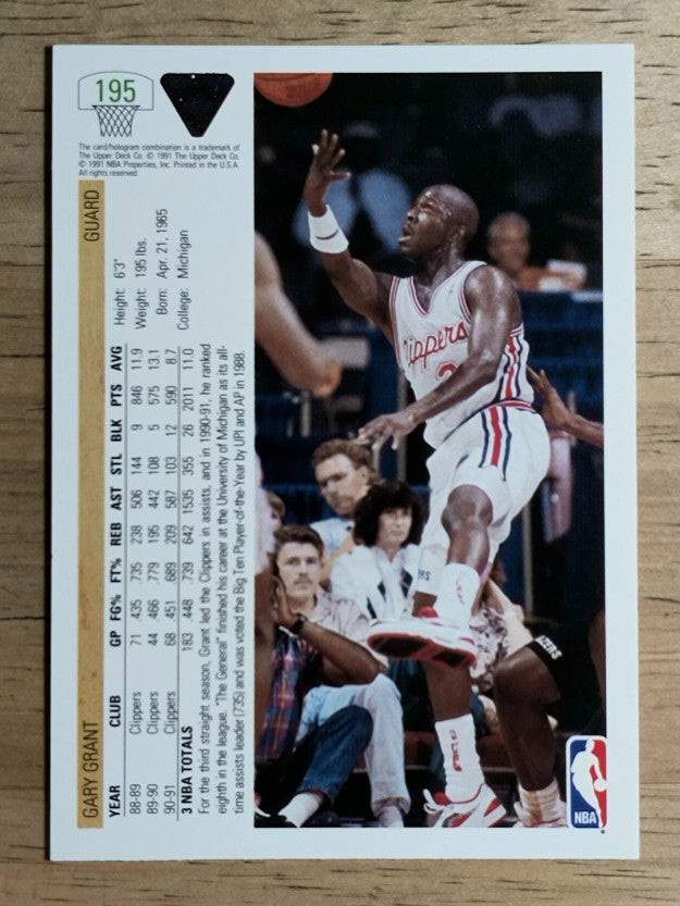 1991-92 Upper Deck #195 Gary Grant