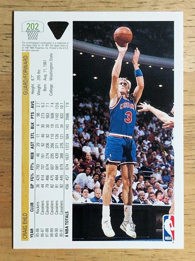 1991-92 Upper Deck #202 Craig Ehlo