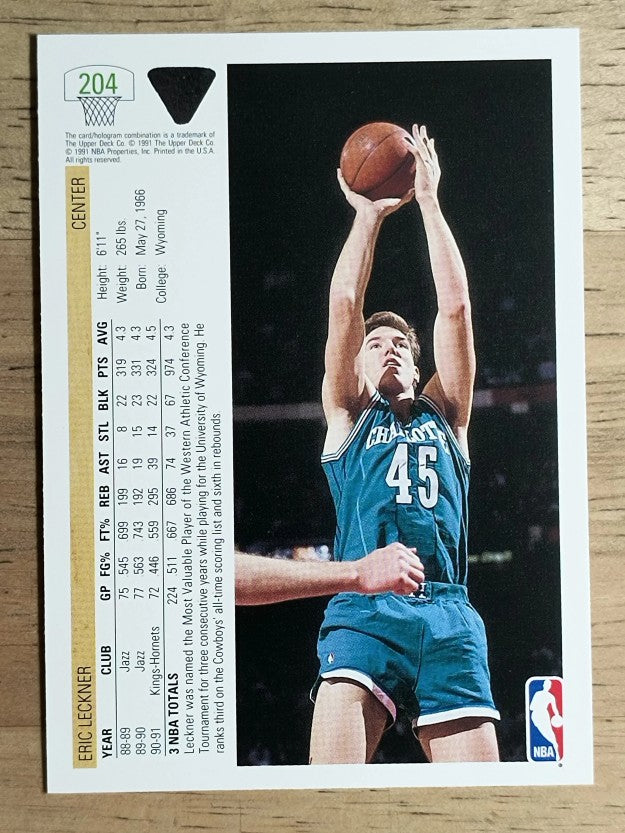 1991-92 Upper Deck #204 Eric Leckner
