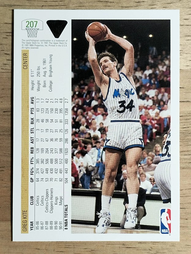 1991-92 Upper Deck #207 Greg Kite