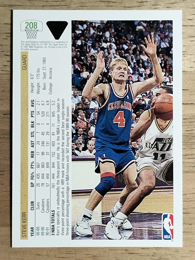 1991-92 Upper Deck #208 Steve Kerr