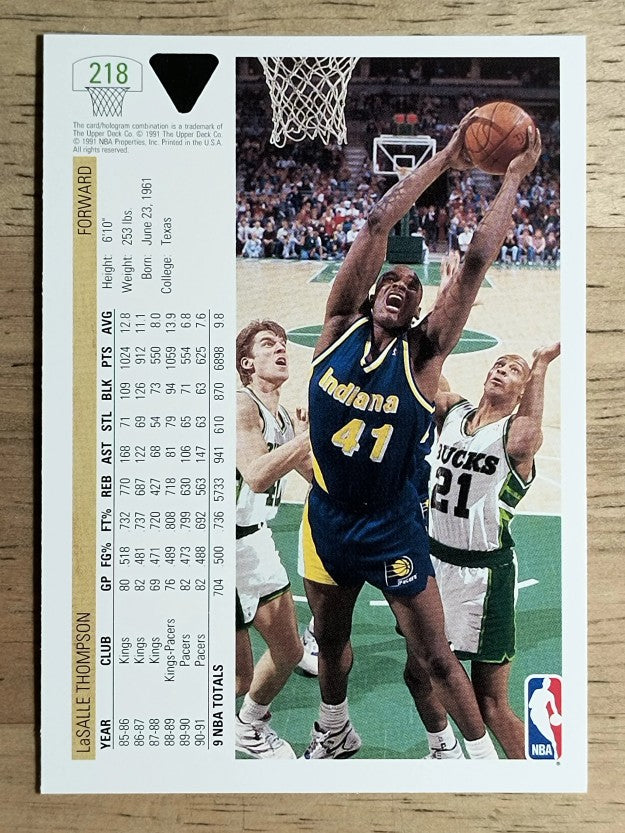 1991-92 Upper Deck #218 LaSalle Thompson