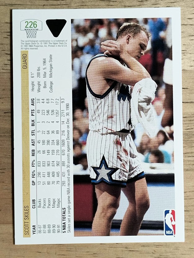 1991-92 Upper Deck #226 Scott Skiles