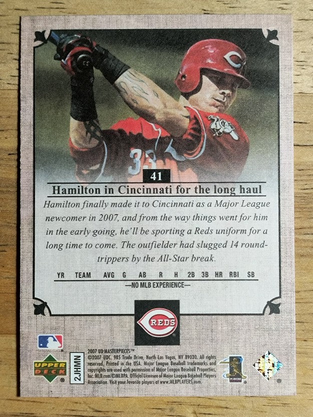 2007 UD Masterpieces #41 Josh Hamilton