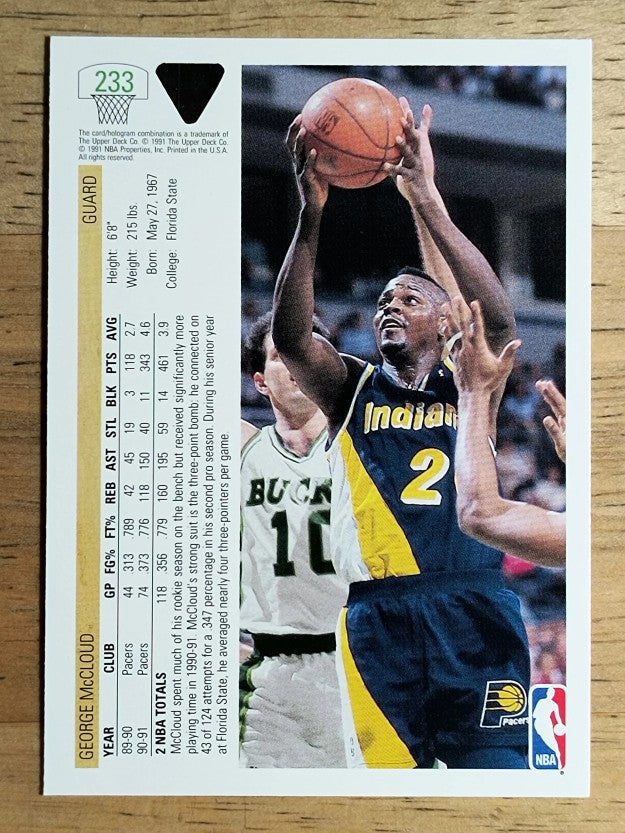 1991-92 Upper Deck #233 George McCloud
